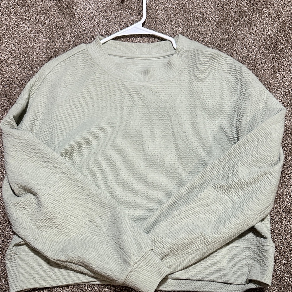 lululemon athletica Textured Crew Neck Sweater - Light Green